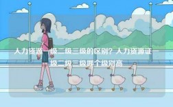 人力資源一級二級三級的區別？人力資源證一級二級三級哪個級別高