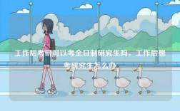 工作后考研可以考全日制研究生嗎，工作后想考研究生怎么辦