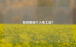 如何查詢個人電工證？