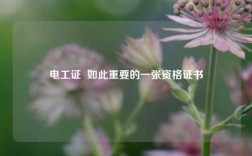 電工證  如此重要的一張資格證書