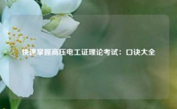 快速掌握高壓電工證理論考試：口訣大全