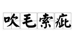 吹毛索瘢的解釋_近義詞_反義詞