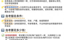 自考讓帶什么