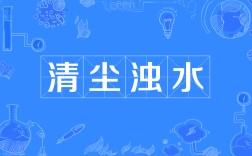 清塵濁水的解釋_近義詞_反義詞