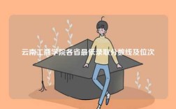 云南工商學院各省最低錄取分數線及位次