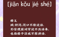 閉口結舌的解釋_近義詞_反義詞