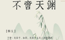 不啻天淵是什么意思_近義詞_來源