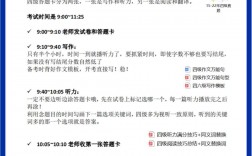 四級答題步驟及時間安排答題技巧