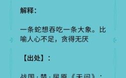 人心不足蛇吞象的解釋_近義詞_反義詞