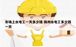 市場上水電工一天多少錢 揚州水電工多少錢一天