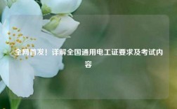 全網(wǎng)首發(fā)！詳解全國通用電工證要求及考試內(nèi)容
