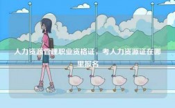 人力資源管理職業資格證，考人力資源證在哪里報名