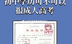 初中學歷能參加成人高考嗎