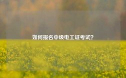如何報名中級電工證考試？
