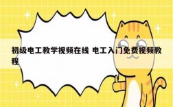 初級電工教學視頻在線 電工入門免費視頻教程
