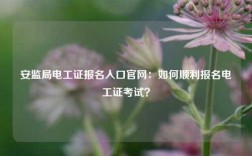 安監局電工證報名入口官網：如何順利報名電工證考試？