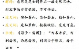 安如磐石是什么意思_近義詞_來源