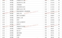 煙臺大學專業及分數線