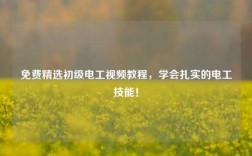 免費精選初級電工視頻教程，學會扎實的電工技能！