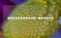 建筑安全員考證條件詳解：要求高且嚴(yán)格