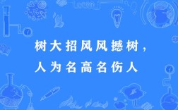 樹大招風的解釋_近義詞_反義詞