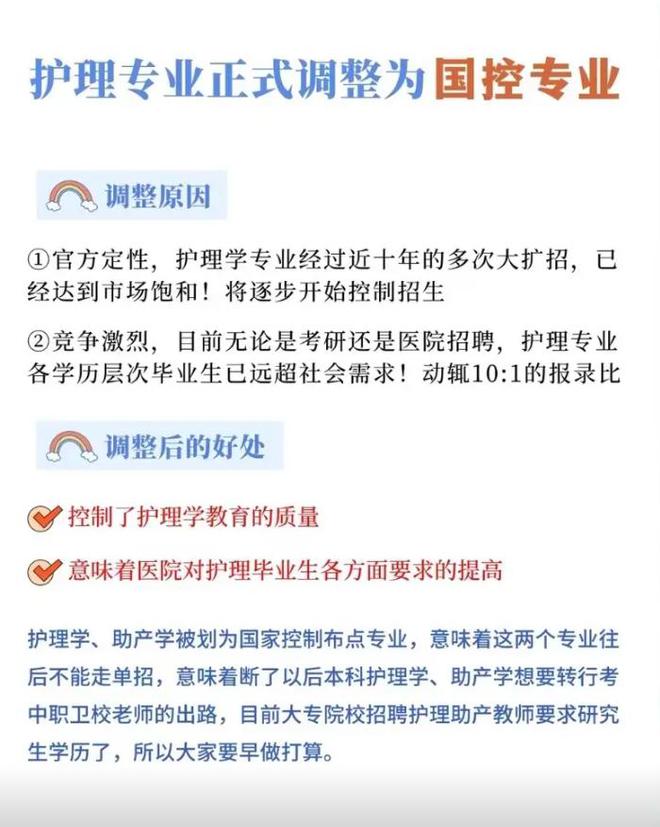 國控專業(yè)是什么意思(護理列入國控意味著什么)-圖1