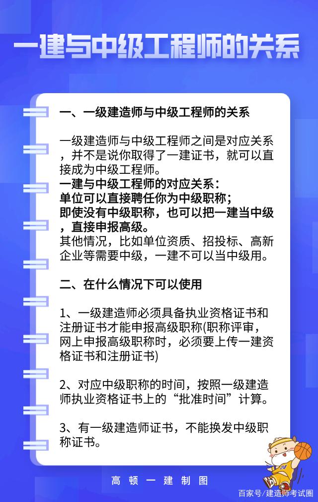一級(jí)建造師等同于中級(jí)職稱(一級(jí)建造師直接評(píng)中級(jí))-圖1