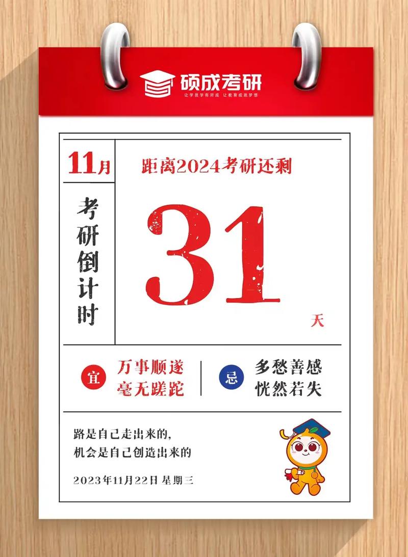 2023考研倒計時還有多少天(距離考研2024倒計時)-圖1