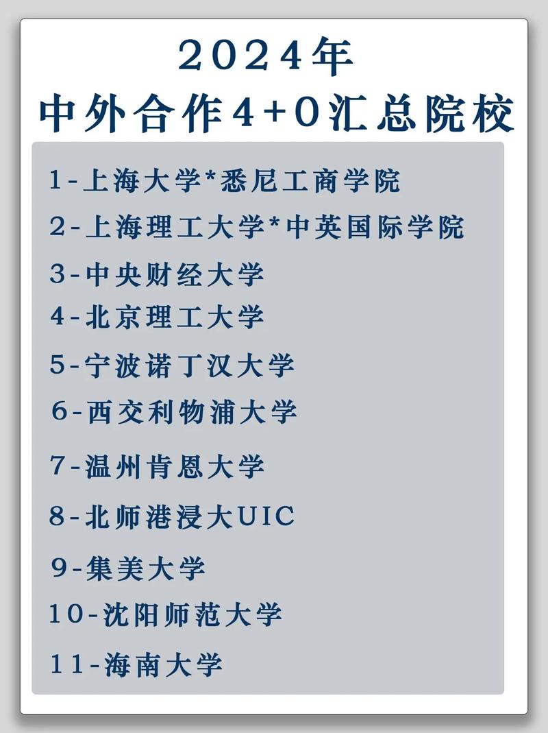 中外合作辦學4 0的院校有哪些-圖1