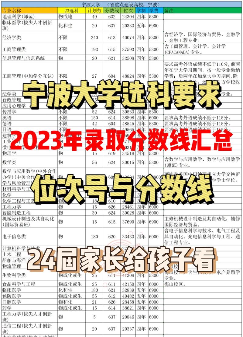 寧波大學分數線-圖1