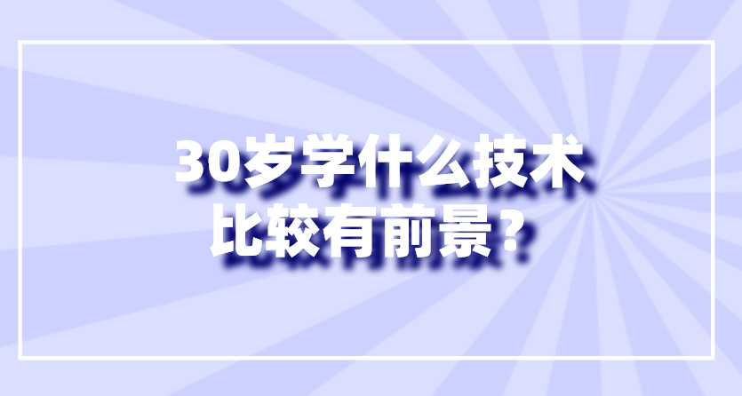 30歲了學(xué)什么技術(shù)比較好-圖1