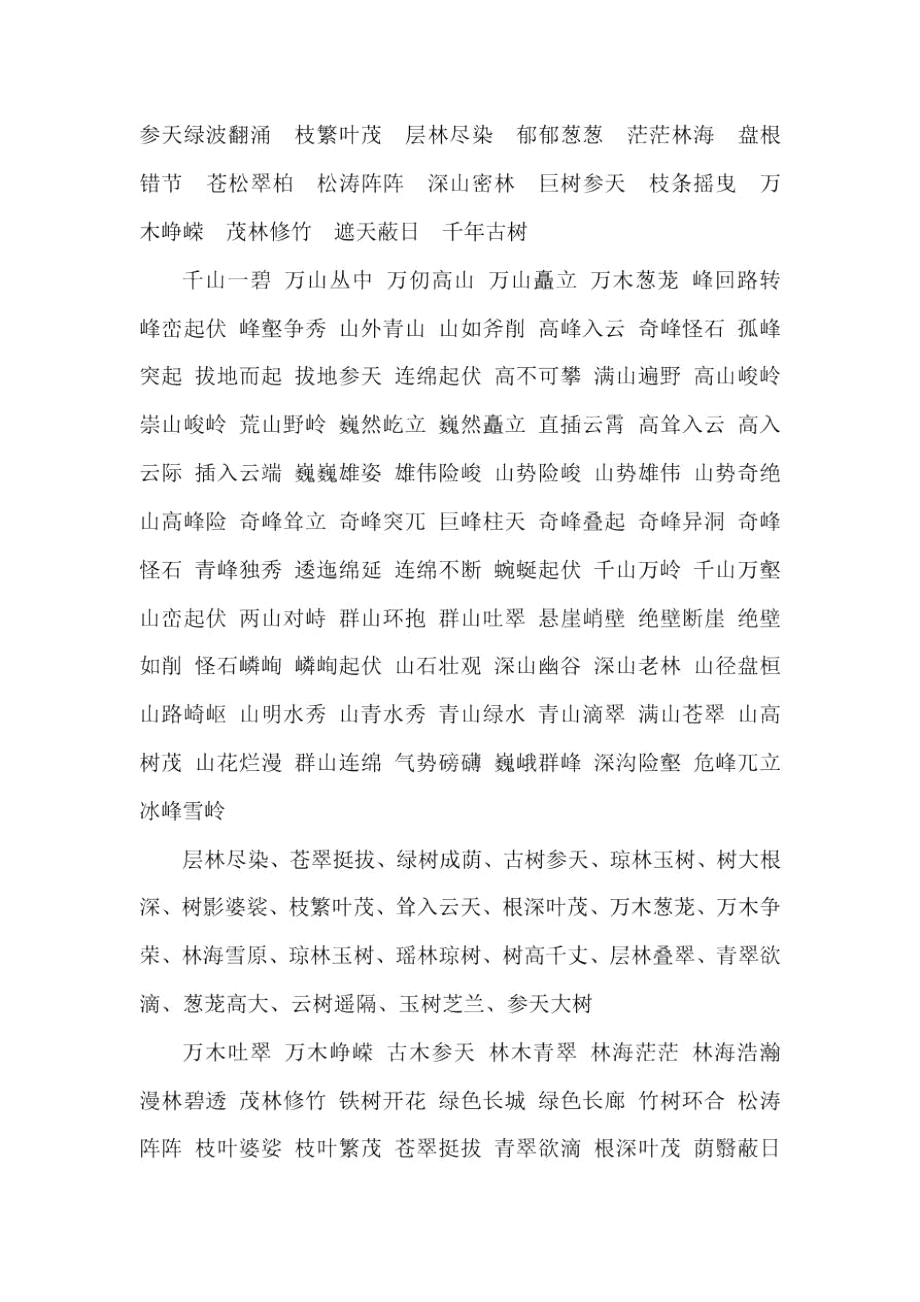 什么森林填上合適的詞語-圖1