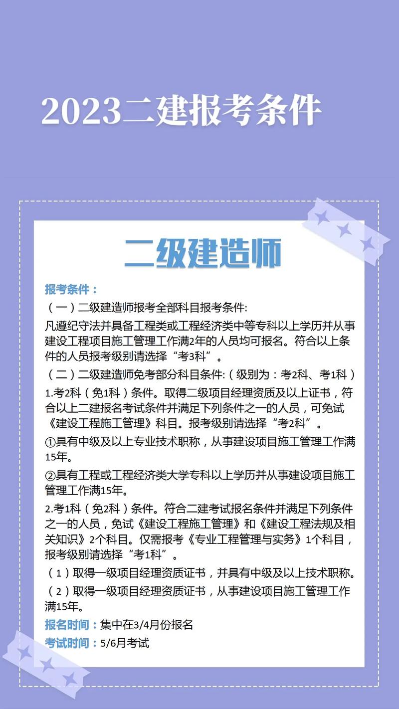 二建考試要求報名條件-圖1