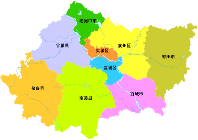 襄陽市有幾個區幾個縣-圖1