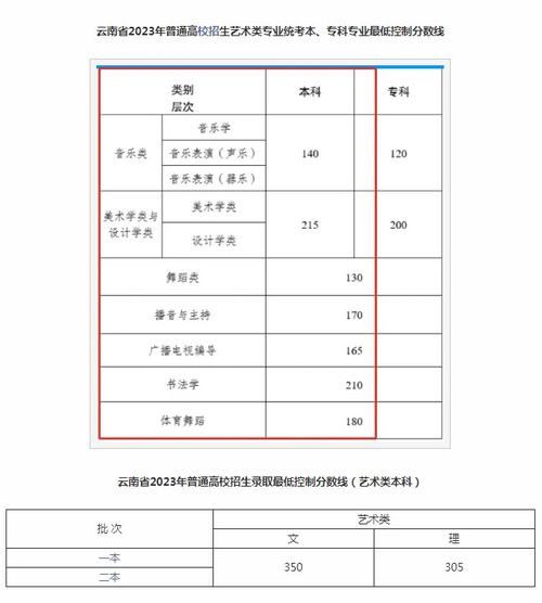 云南藝術(shù)學(xué)院錄取分?jǐn)?shù)線-圖1