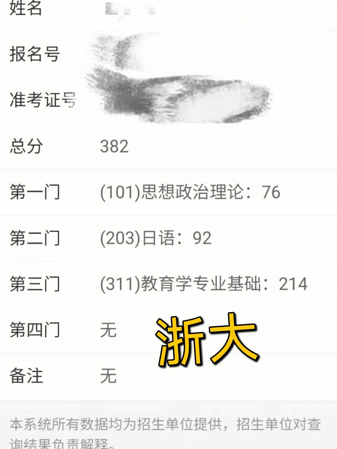 浙江大學(xué)考研成績(jī)查詢-圖1