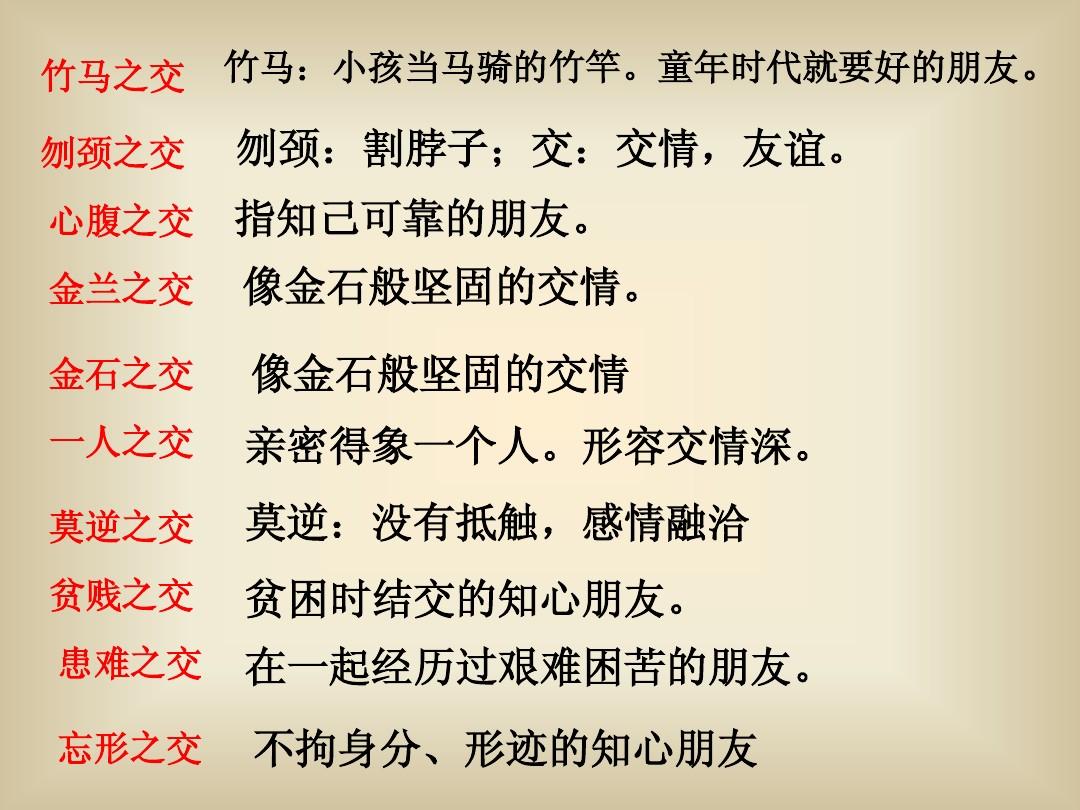 情誼契合親如兄弟的朋友是什么之交-圖1