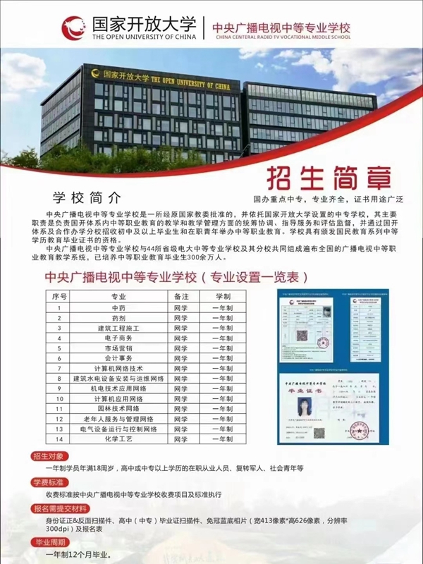 電大中專建筑工程施工的報名條件及流程-圖1