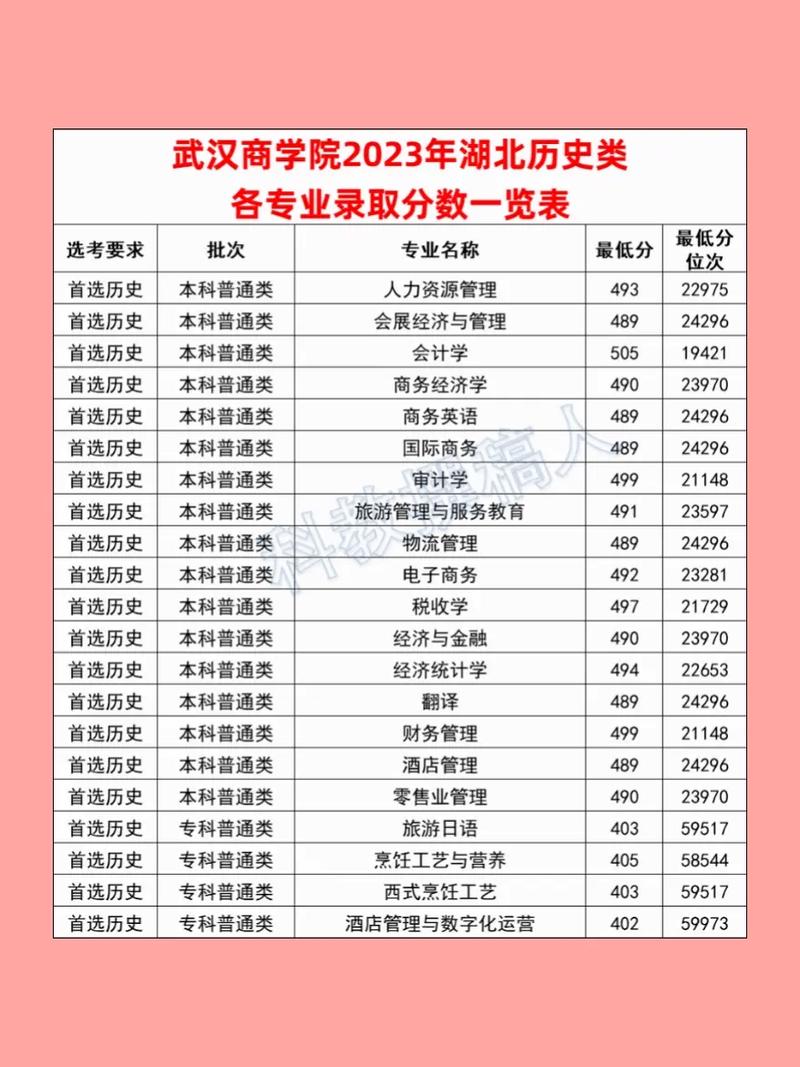 武漢商學院錄取分數線-圖1