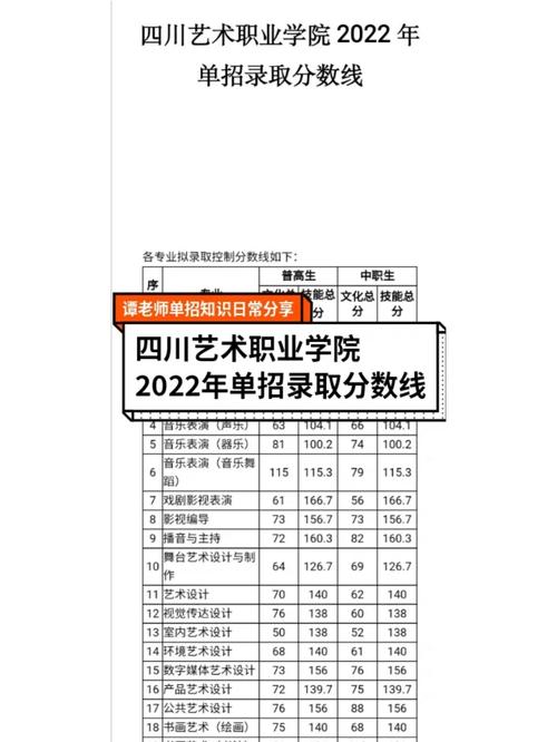 四川藝術職業學院藝術分數線-圖1