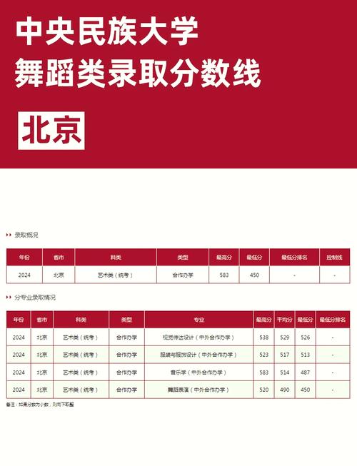 中央民族大學舞蹈學院錄取分數線-圖1