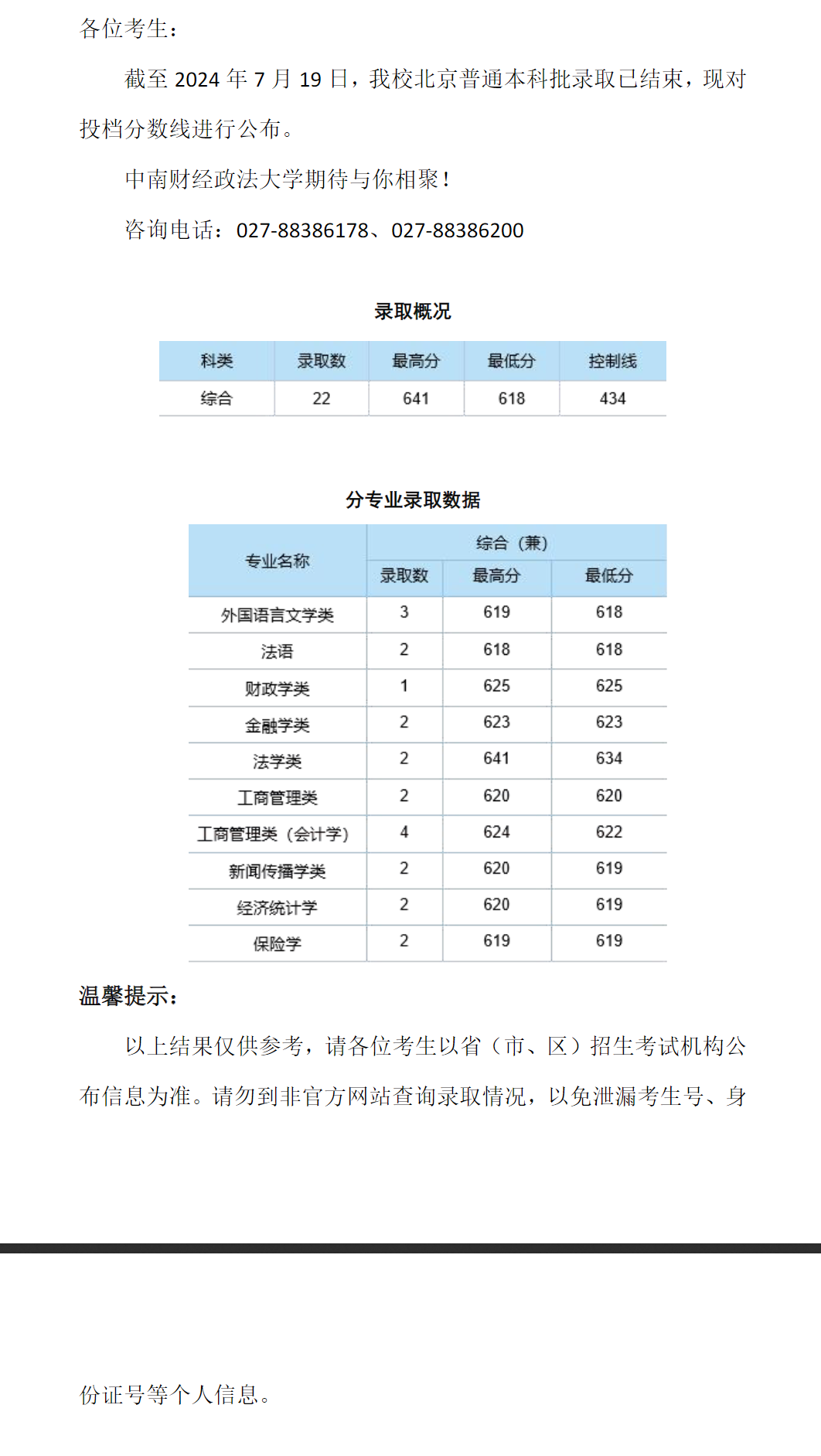 中南財經大學分數線-圖1