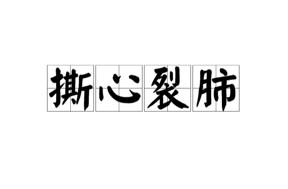 撕心裂肺的意思-圖1