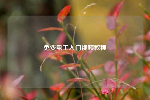 免費電工入門視頻教程-圖1