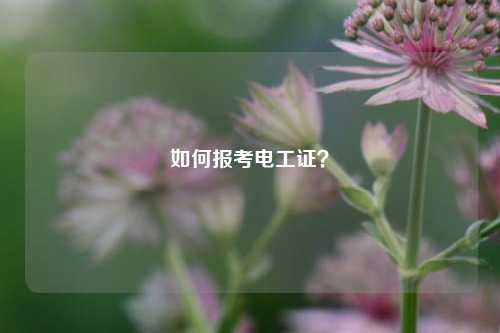 如何報考電工證？-圖1
