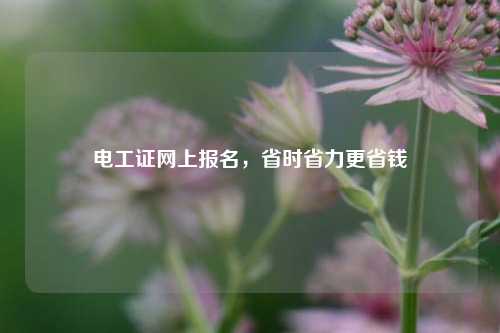 電工證網上報名，省時省力更省錢-圖1