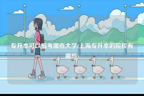 專升本可以報考哪些大學(xué)(上海專升本的院校有哪些)-圖1