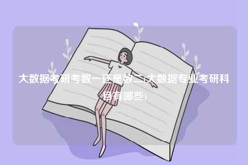 大數據考研考數一還是數二(大數據專業考研科目有哪些)-圖1