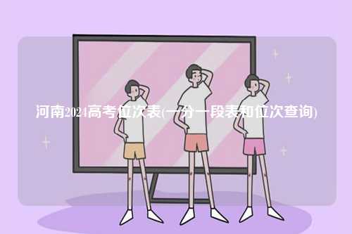 河南2024高考位次表(一分一段表和位次查詢)-圖1