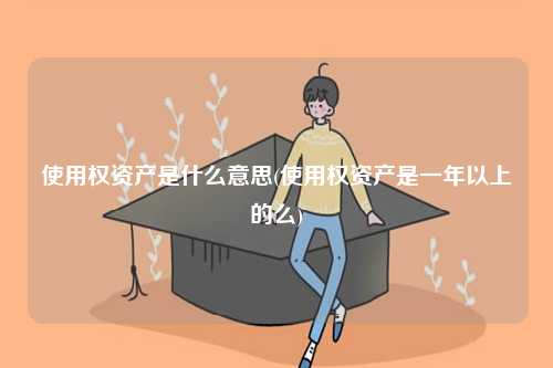 使用權資產是什么意思(使用權資產是一年以上的么)-圖1